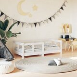 Maison Chic Otroški posteljni okvir - Otroški ležaj bel 70x140 cm trdna borovina-J2811, (21794350) | Shoptok.si