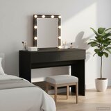 Toaletni stol Crni hrast 100 x 40 x 130 cm Konstruirano drvo Cijene