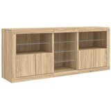  Komoda s LED svjetlima boja hrasta sonome 181,5x37x67 cm | shoptok.hr