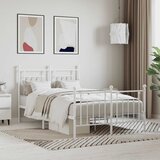  okvir kreveta uzglavlje i podnožje bijeli 120x190 cm | shoptok.hr