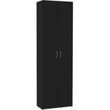 Uredski ormarić crni 60 x 32 x 190 cm od konstruiranog drva | Eponuda.com