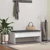  Klupa za hodnik s jastukom Bijelo 100 x 38 x 46 cm | shoptok.hr