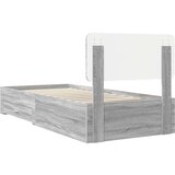  Okvir za krevet Siva Sonoma 90 x 190 cm Konstruirano drvo | shoptok.hr
