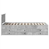  Krevet na dan Beton siva i crna 70 x 190 cm Konstruirano drvo | shoptok.hr