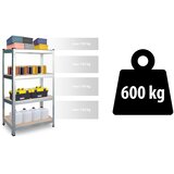 Plonos PL-701 metalni skladišni regali 174 × 80 × 40 cm – set 2 kom | shoptok.hr