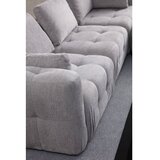 Atelier Del Sofa amaris 3 seater with pouffe light grey ugradna sofa | ePonuda.com