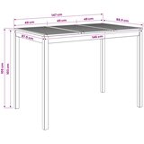  Stol za bar u vrtu Bijela 147 x 88,5 x 105 cm | shoptok.hr