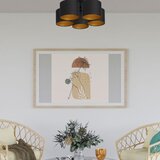  Plafonski luster ARDEN 5xE27/60W/230V crna/zlatna | Eponuda.com