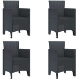  Vrtna stolica 4 pcs Antracit 53 x 49 x 85 cm Polipropilen | shoptok.hr