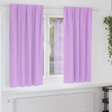 vidaXL Zavjese sa zavjesama 2 pcs Ljubičasta Poliester | shoptok.hr