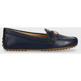 Polo Ralph Lauren usnjeni mokasini barnsbury ženski, mornarsko modra barva | Shoptok.si