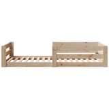 vidaXL Posteljni okvir brez vzmetnice bel 80x200 cm trdna borovina | Shoptok.si