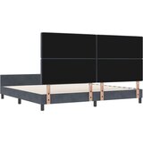 vidaXL Krevet Tamno Sivi 200x200 cm Baršun Cijene