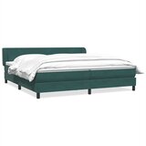  Krevet s oprugama s madracima tamno zeleni 180x220 cm baršun | shoptok.hr