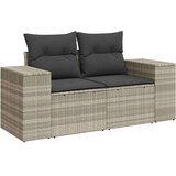 vidaXL 10-dijelni set vrtnih sofa poliratan s jastucima svijetlosivi | shoptok.hr
