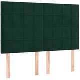  s oprugama i madracem tamnozeleni 140x190 cm baršunasti | shoptok.hr