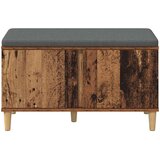  Klupa za hodnik s jastukom s vratima Staro drvo 80 x 38 x 46 cm | Eponuda.com