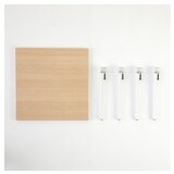 Hanah home Sto za kafu Halicheron Wooden White | ePonuda.com
