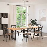 Noge za blagovaonski stol U-oblik 3 kom Crne 70 x (72-73) cm Čelik | shoptok.hr