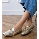 Gemre Golden elegant women's ballet flats with Serina embellishment | ePonuda.com