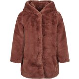 Urban Classics Teddy girl's hooded darkrose coat | shoptok.hr