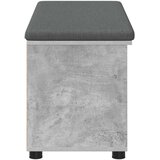  Haldna klop z blazino Enobarvno Betonsko siva 100 x 38 x 46 cm, (5000160699) | Shoptok.si