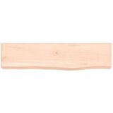  Stenska polica 40x10x4 cm neobdelana trdna hrastovina | Shoptok.si