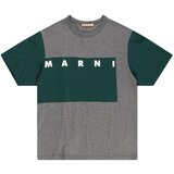 Marni Majica pegasto siva / temno zelena / bela | Shoptok.si