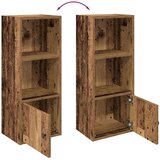 vidaXL Regal za knjige boja starog drva 31x24x77 cm konstruirano drvo | shoptok.hr