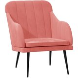 The Living Store Fotelj roza 63x76x80 cm žamet - Naslanjač, (21493702) | Shoptok.si