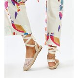 Gemre Beige lace slingback espadrilles Teha | Shoptok.si
