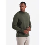 Ombre Knitted men's RELAXED FIT sweater with patterns - navy blue Cijene