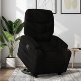 Maison Chic Relax naslanjač - Stol s funkcijo vstajanja črno blago, (22040186) | Shoptok.si
