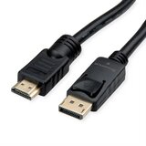 Roline DisplayPort / HDMI priključni kabel DisplayPort utikač, HDMI A utikač 10.00 m crna 11.04.5777 sa zaštitom Display | Eponuda.ba