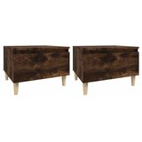  Bočni stolići 2 kom boja hrasta 50x46x35 cm konstruiranog drva | shoptok.hr
