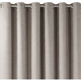  Curtain MILANA color cappuccino style classic silver silver metal eyelets chenille 140x300 HOMEDE | shoptok.hr