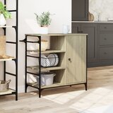  Kuhinjska kolica boja hrasta 87,5x38,5x84,5cm konstruirano drvo Smeđa | shoptok.hr