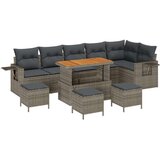  Set od 10 komada vrtne sofe s jastucima siva poli ratan akacija set od 4 komada vrtne blagovaonice s jastucima siva poli ratan | shoptok.hr