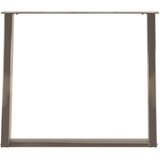  Noge za blagovaonski stol U-oblik 2 kom Prirodni čelik 90 x (72-73) cm Čelik | shoptok.hr
