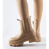 Gemre Beige platform ankle boots Placido | Eponuda.ba