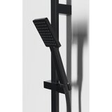 Sapho Mat crni set za tuš kabinu od nehrđajućeg čelika sa ručnim tušem/s kliznim nosačem 70 cm – | shoptok.hr