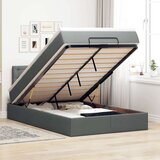 vidaXL Okvir za krevet s madraca tamnosivi 120x190 cm od tkanine | shoptok.hr