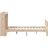 vidaXL Knjižna postelja brez vzmetnice 140x190 cm trdna borovina | Shoptok.si