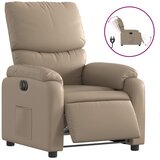 Maison Chic Električni naslanjač - Relax naslanjač kapučino umetno usnje, (22061448) | Shoptok.si