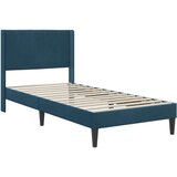  Okvir za krevet s uzglavljem Plava 80 x 200 cm Baršun - Plava 80 x 200 cm | shoptok.hr