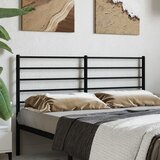vidaXL Kovinsko posteljno vzglavje črno 160 cm Cene