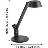 Eglo 99832 - BANDERALO LED stona lampa, prigušiva na dodir, LED/4,8W/230V, crna | Eponuda.com