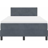  LED Box Spring Krevet Tamno siva 120 x 190 cm Baršun | shoptok.hr