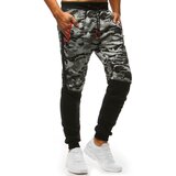DStreet Spodnie dresowe męskie camo szare | Shoptok.si