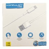 Konfulon usb kabal DC06 type-c 1m 2.4A bela Cene